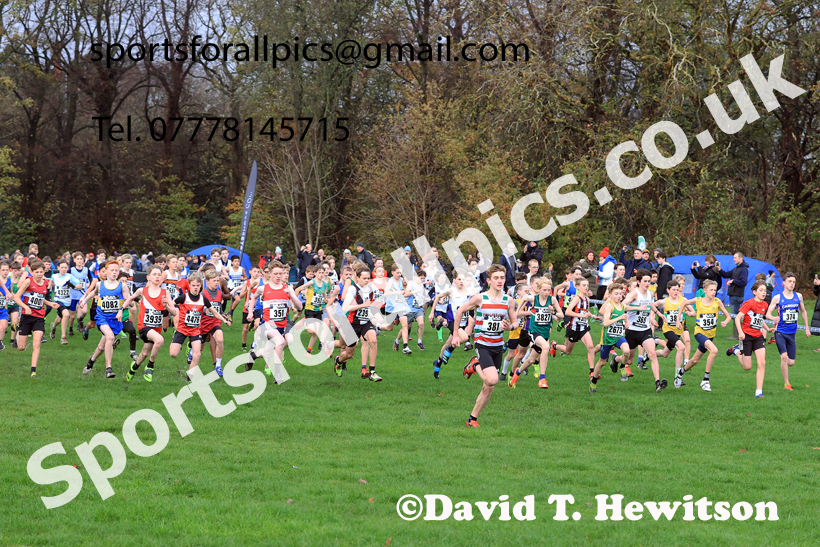 Boys Under-13s 2025 Liverpool Cross Challenge, Sefton Park, Saturday, November 22th. Photo: David T. Hewitson/Sports for All Pics
